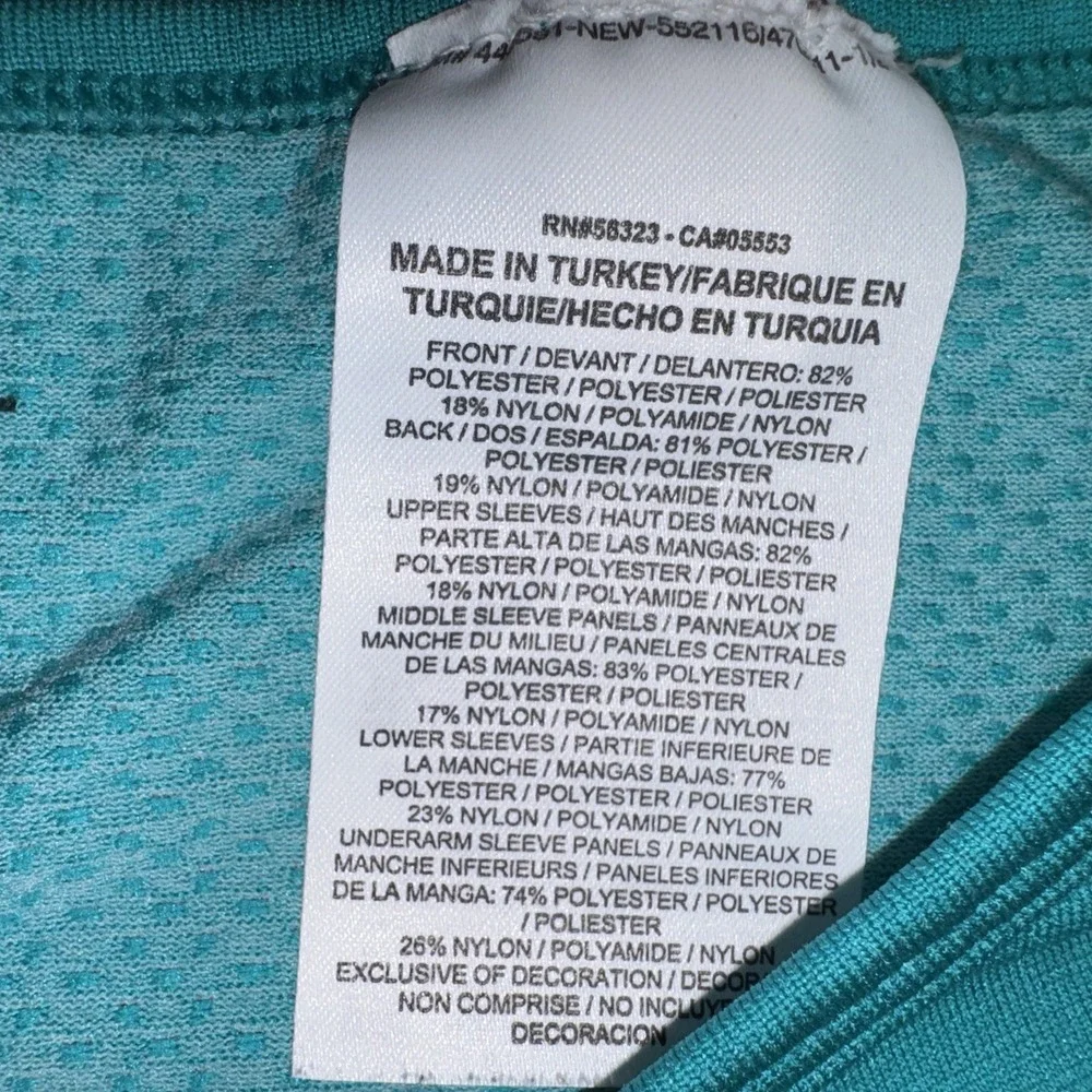 Nike Women's Size M Teal Dri-Fit Epic Crew Knit Training Shirt